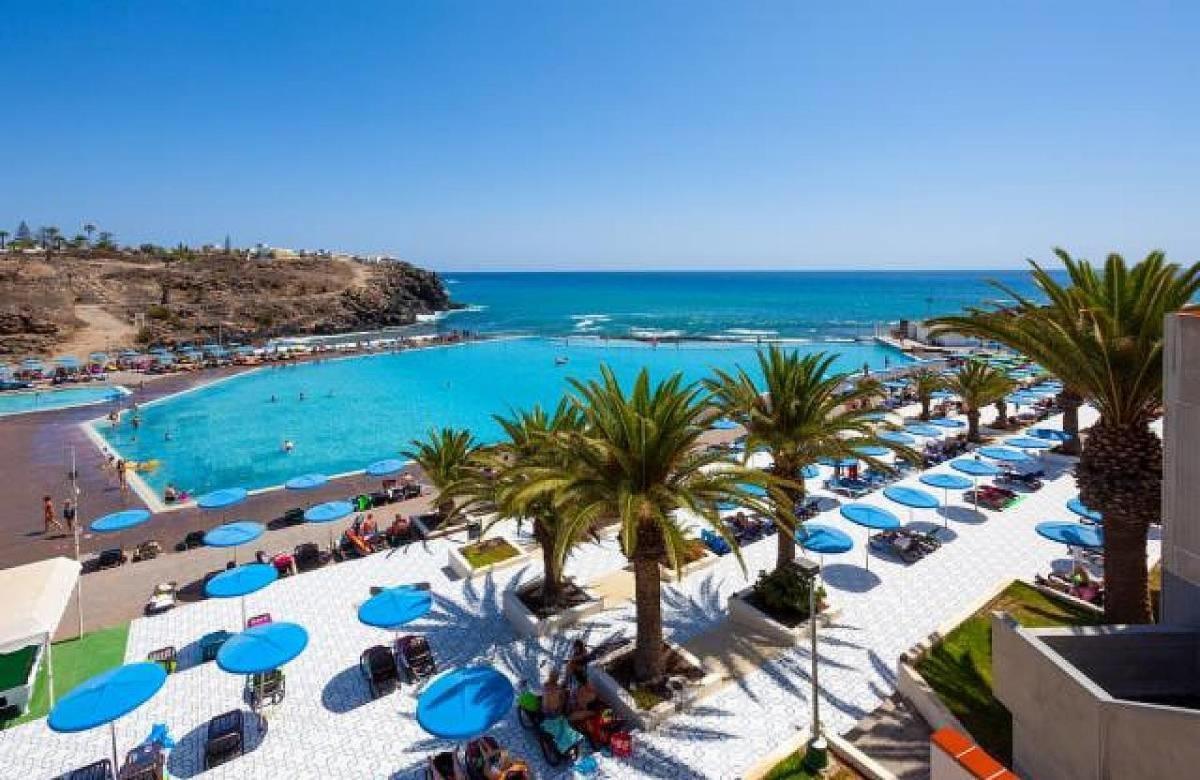 Beach-Front Tenerife Sth Sea And Pool View Costa Del Silencio Luaran gambar